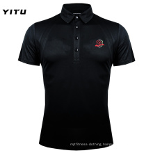 Moisture Wicking Dry Fit Polo Shirt Black